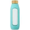 Botella de vidrio borosilicato con agarre de silicona de 600 ml Tidan