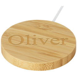 Base de carga inalambrica magnetica de bambu de 10 W Atra