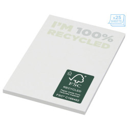 Bloc de notas adhesivas de papel reciclado de 50 x 75 mm Sticky MateR