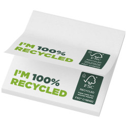 Bloc de notas adhesivas de papel reciclado de 75 x 75 mm Sticky MateR