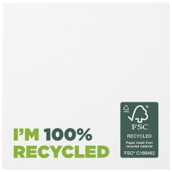 Bloc de notas adhesivas de papel reciclado de 75 x 75 mm Sticky MateR