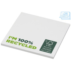 Bloc de notas adhesivas de papel reciclado de 75 x 75 mm Sticky MateR
