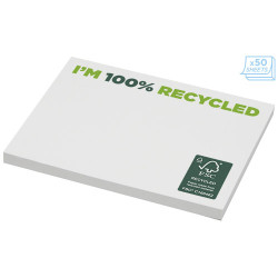 Bloc de notas adhesivas de papel reciclado de 100 x 75 mm Sticky MateR