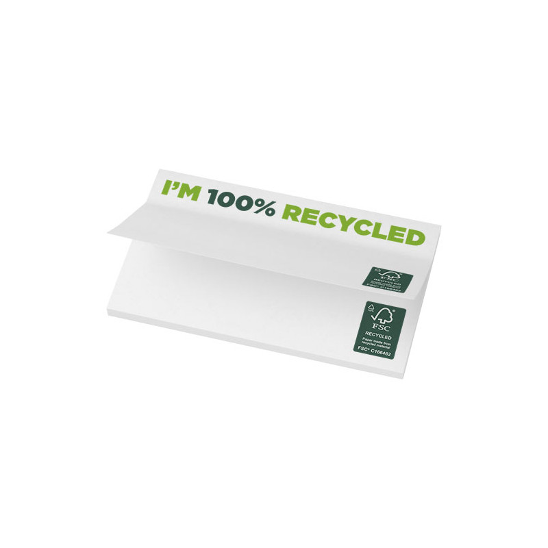 Bloc de notas adhesivas de papel reciclado de 127 x 75 mm Sticky MateR