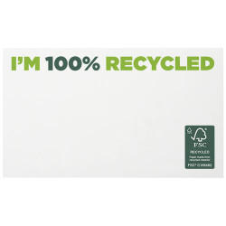 Bloc de notas adhesivas de papel reciclado de 127 x 75 mm Sticky MateR