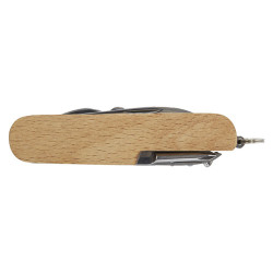 Navaja de bolsillo de 7 funciones y con mango de madera Richard