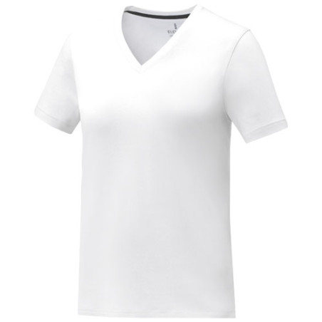Camiseta de manga corta y cuello en V para mujer Somoto