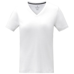 Camiseta de manga corta y cuello en V para mujer Somoto