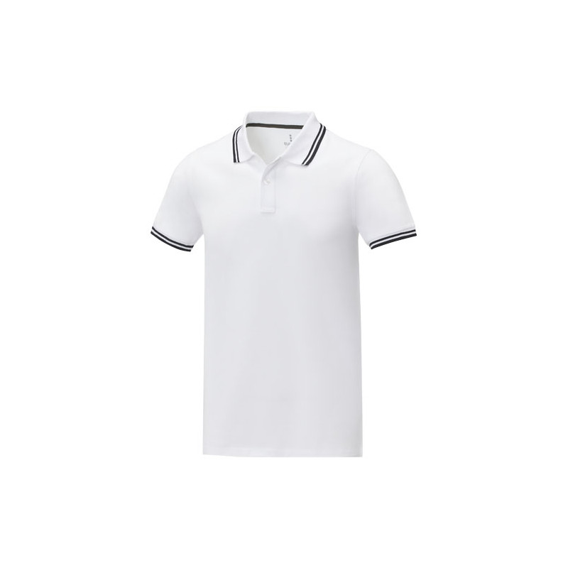 Polo de manga corta con ribete para hombre Amarago