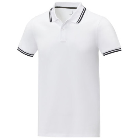 Polo de manga corta con ribete para hombre Amarago