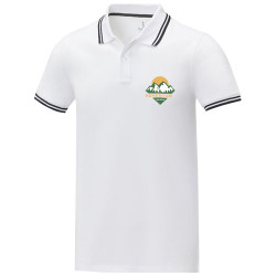 Polo de manga corta con ribete para hombre Amarago