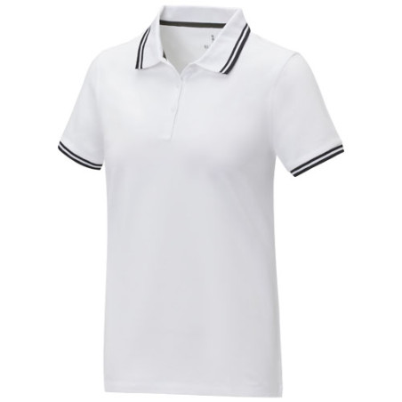 Polo de manga corta con ribete para mujer Amarago
