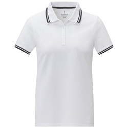 Polo de manga corta con ribete para mujer Amarago
