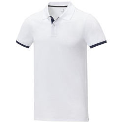 Polo de manga corta de dos tonos para hombre Morgan