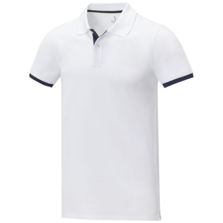 Polo de manga corta de dos tonos para hombre Morgan