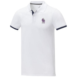 Polo de manga corta de dos tonos para hombre Morgan