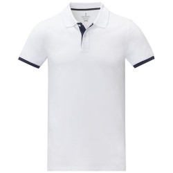 Polo de manga corta de dos tonos para hombre Morgan