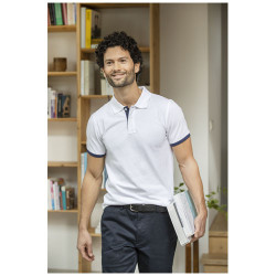 Polo de manga corta de dos tonos para hombre Morgan