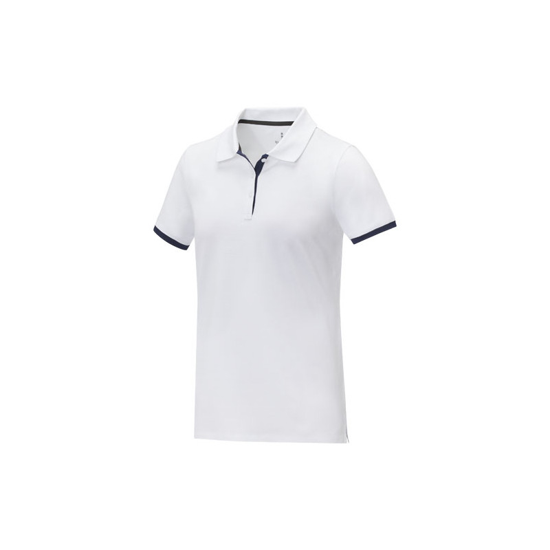 Polo de manga corta de dos tonos para mujer Morgan