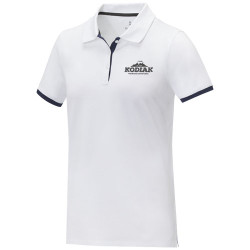 Polo de manga corta de dos tonos para mujer Morgan