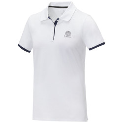 Polo de manga corta de dos tonos para mujer Morgan