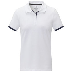 Polo de manga corta de dos tonos para mujer Morgan