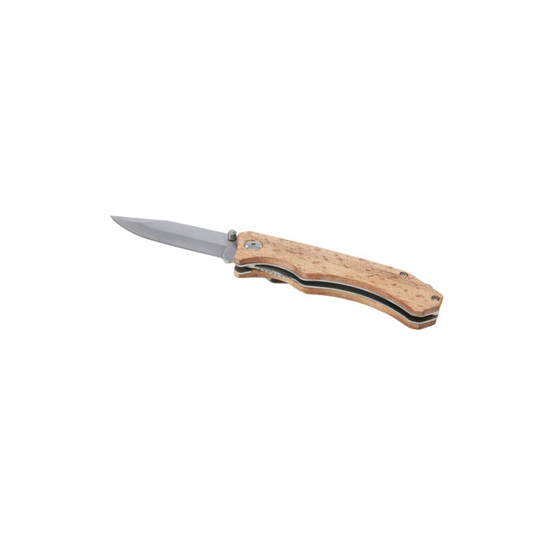 Navaja de madera con clip para cinturon Dave