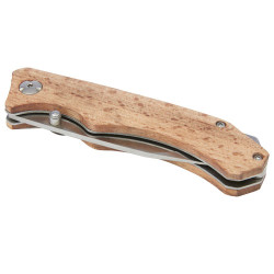 Navaja de madera con clip para cinturon Dave