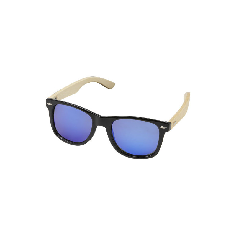 Gafas de sol polarizadas con cristal de espejo de PET reciclado bambu en caja de regalo Taiyo