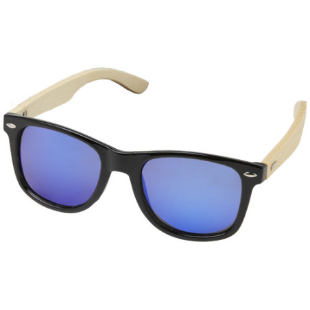Gafas de sol polarizadas con cristal de espejo de PET reciclado bambu en caja de regalo Taiyo