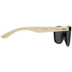 Gafas de sol polarizadas con cristal de espejo de PET reciclado bambu en caja de regalo Taiyo