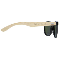 Gafas de sol polarizadas con cristal de espejo de PET reciclado bambu en caja de regalo Taiyo