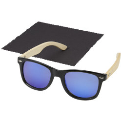 Gafas de sol polarizadas con cristal de espejo de PET reciclado bambu en caja de regalo Taiyo