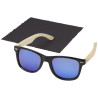 Gafas de sol polarizadas con cristal de espejo de PET reciclado bambu en caja de regalo Taiyo