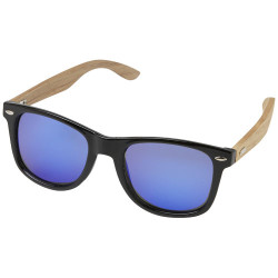 Gafas de sol polarizadas con cristal de espejo de PET reciclado madera en caja de regalo Hiru