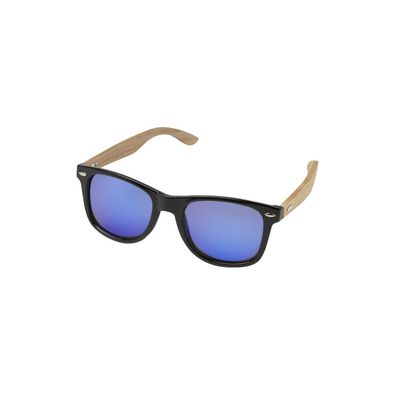 Gafas de sol polarizadas con cristal de espejo de PET reciclado madera en caja de regalo Hiru