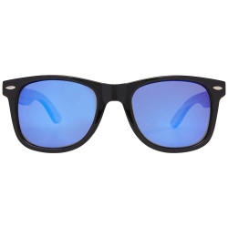 Gafas de sol polarizadas con cristal de espejo de PET reciclado madera en caja de regalo Hiru
