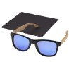 Gafas de sol polarizadas con cristal de espejo de PET reciclado madera en caja de regalo Hiru