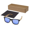 Gafas de sol polarizadas con cristal de espejo de PET reciclado madera en caja de regalo Hiru