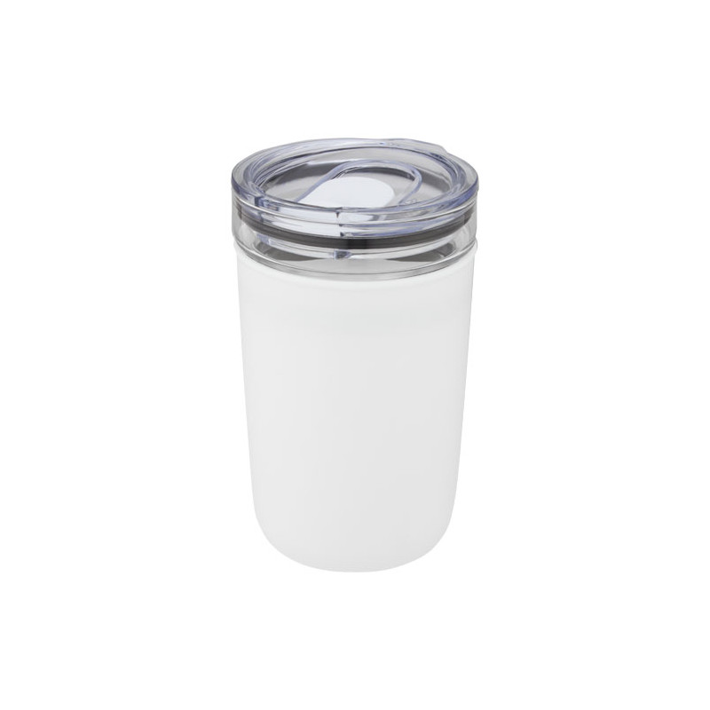 Vaso de vidrio de 420 ml con pared exterior de plastico reciclado Bello