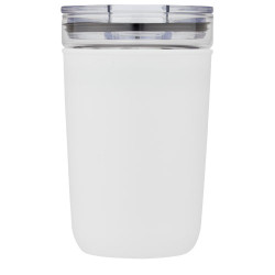 Vaso de vidrio de 420 ml con pared exterior de plastico reciclado Bello