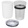 Vaso de vidrio de 420 ml con pared exterior de plastico reciclado Bello