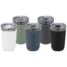 Vaso de vidrio de 420 ml con pared exterior de plastico reciclado Bello