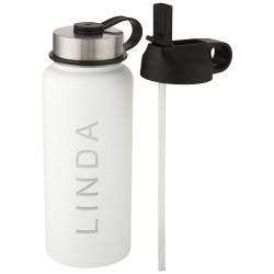 Bidon deportivo con aislamiento de cobre al vacio de 1 l con 2 tapas Supra