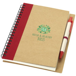 Libreta de papel reciclado con boligrafo Priestly