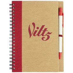 Libreta de papel reciclado con boligrafo Priestly