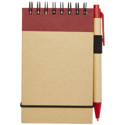 Bloc de notas A7 de papel reciclado con boligrafo Zuse
