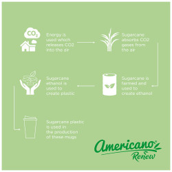 Vaso con aislamiento de 350 ml con tapa antigoteo AmericanoR Renew