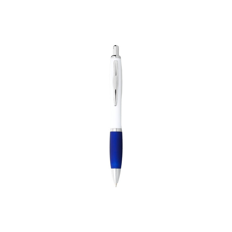 Boligrafo blanco con empunadura de color Nash tinta negra