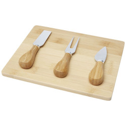 Tabla de quesos y utensilios de bambu Ement